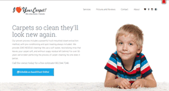 Desktop Screenshot of iloveyourcarpet.com